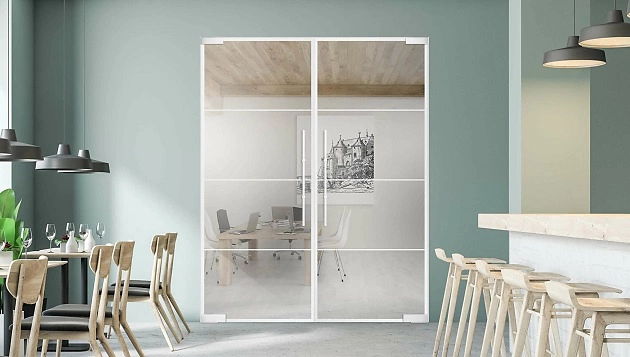 linesplus glastueren fuer helle bueros holzland beese unna