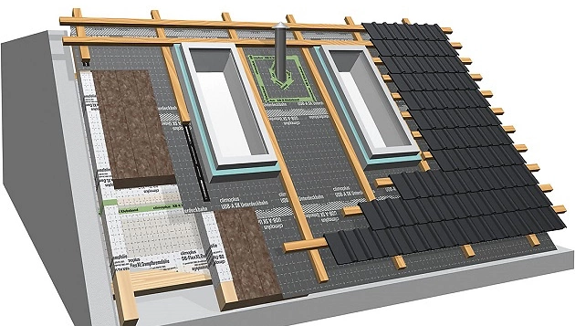 bauen dach querschnitt 3d holzland beese