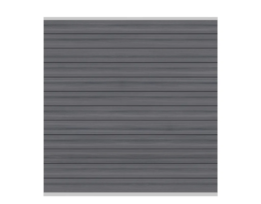 System WPC Platinum Zaun-Set grau/silber