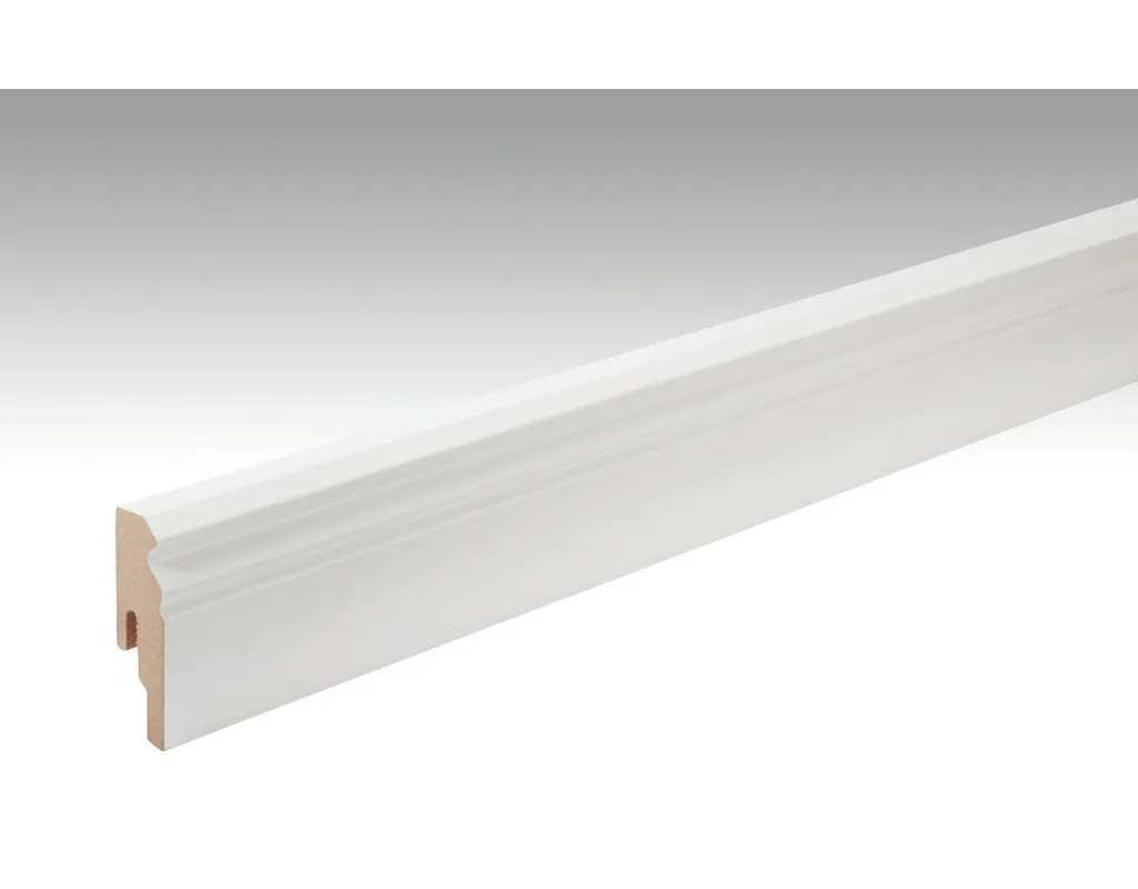Fussleiste 10 PK weiß profiliert