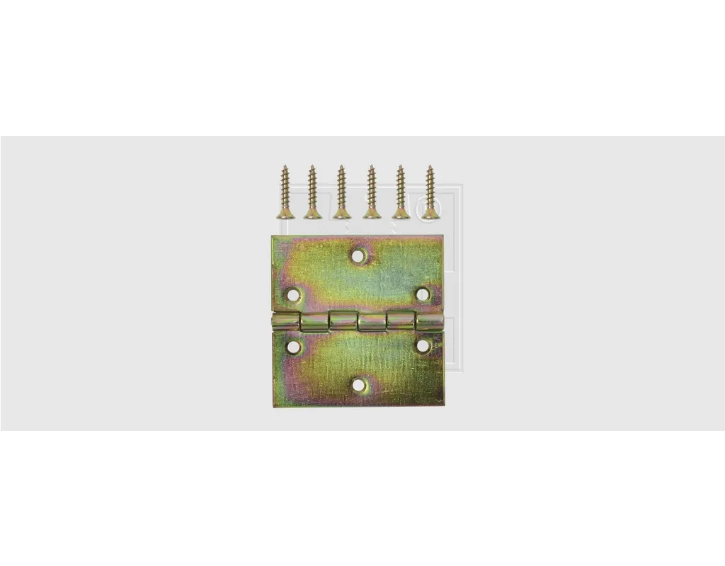 Scharnier kantig gerollt 30x30x1 mm