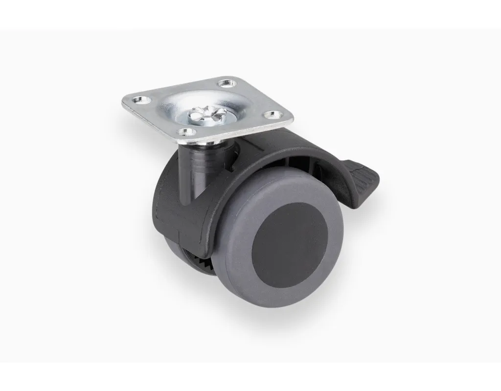 Doppelrolle mit Platte feststellbar 40mm