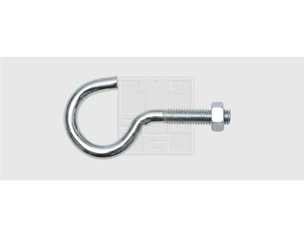 Schraubhaken gebogen metrsch M8x100/57mm