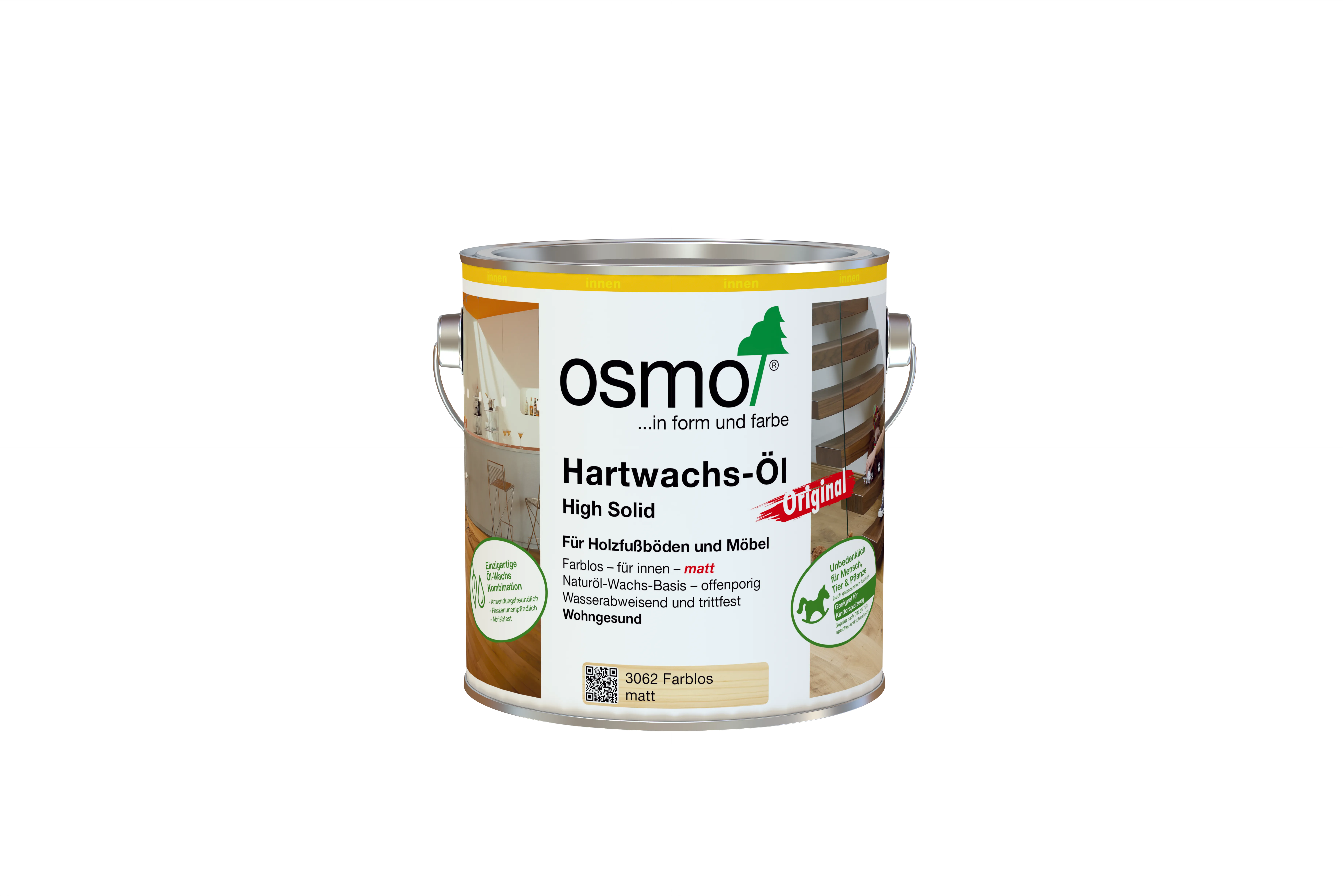 Hartwachs-&Ouml;l Orig. Farblos matt 2,5 L