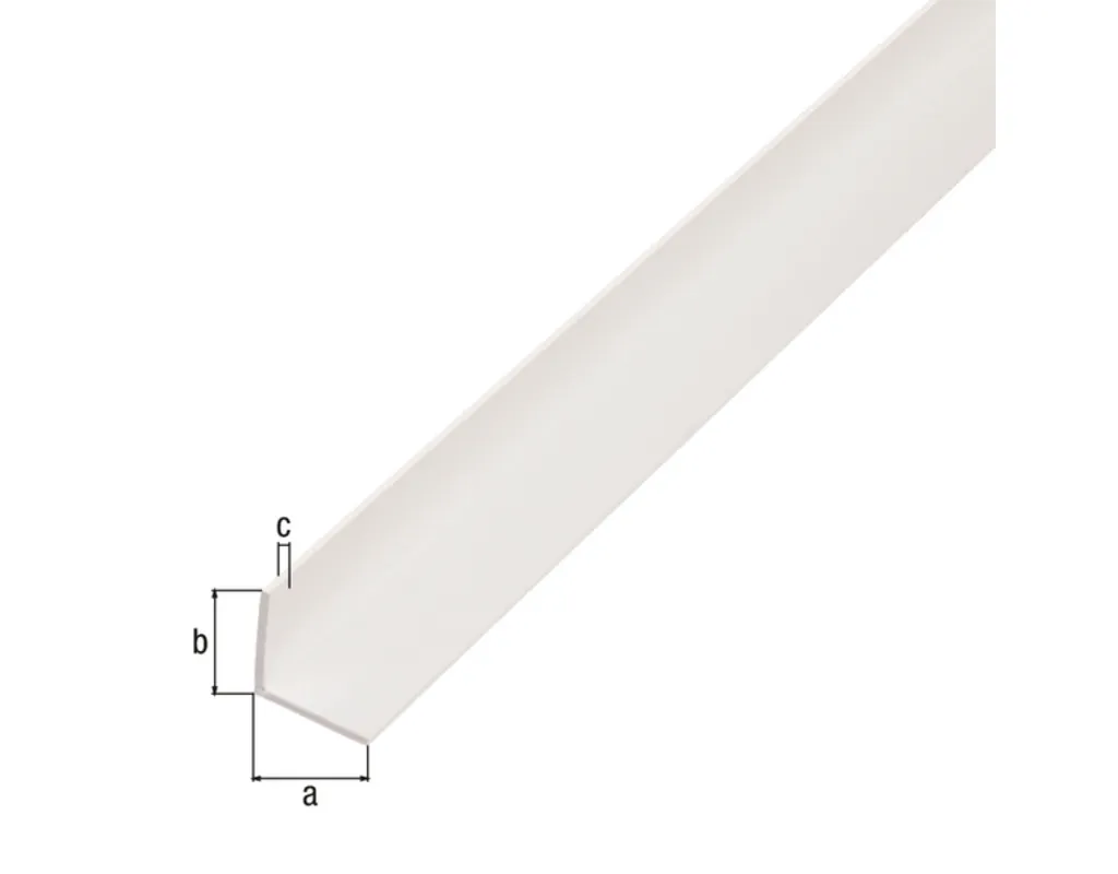 Winkelprofil Kunststoff wei&szlig;
