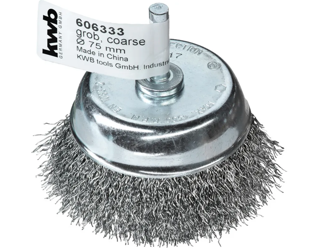 Topfb&uuml;rste HSS, Stahldraht  &Oslash; 75 mm